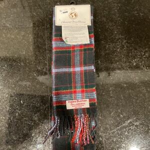 Lambswool Tartan Fringed Scarf